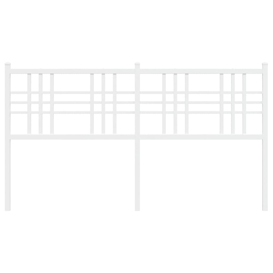 Hoofdbord 160 cm metaal wit