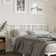 Hoofdbord 160 cm metaal wit