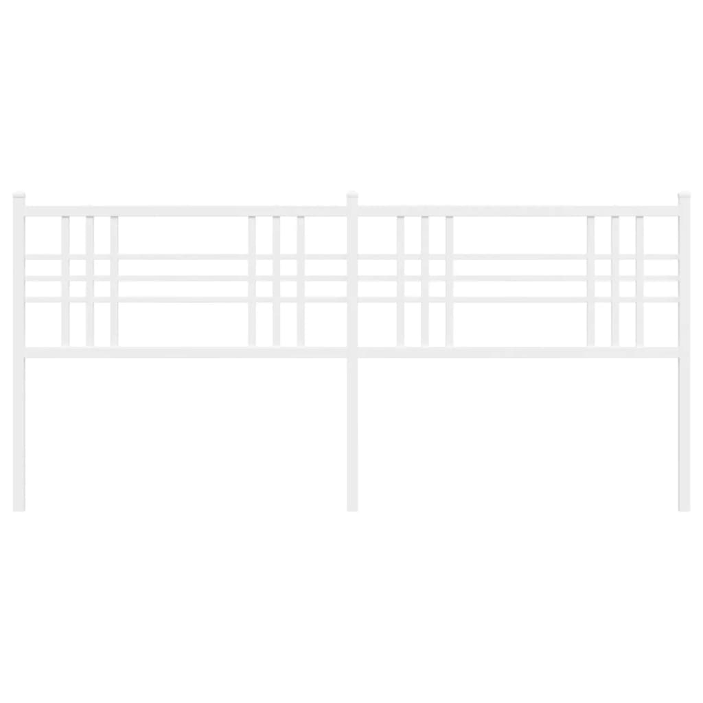 Hoofdbord 180 cm metaal wit