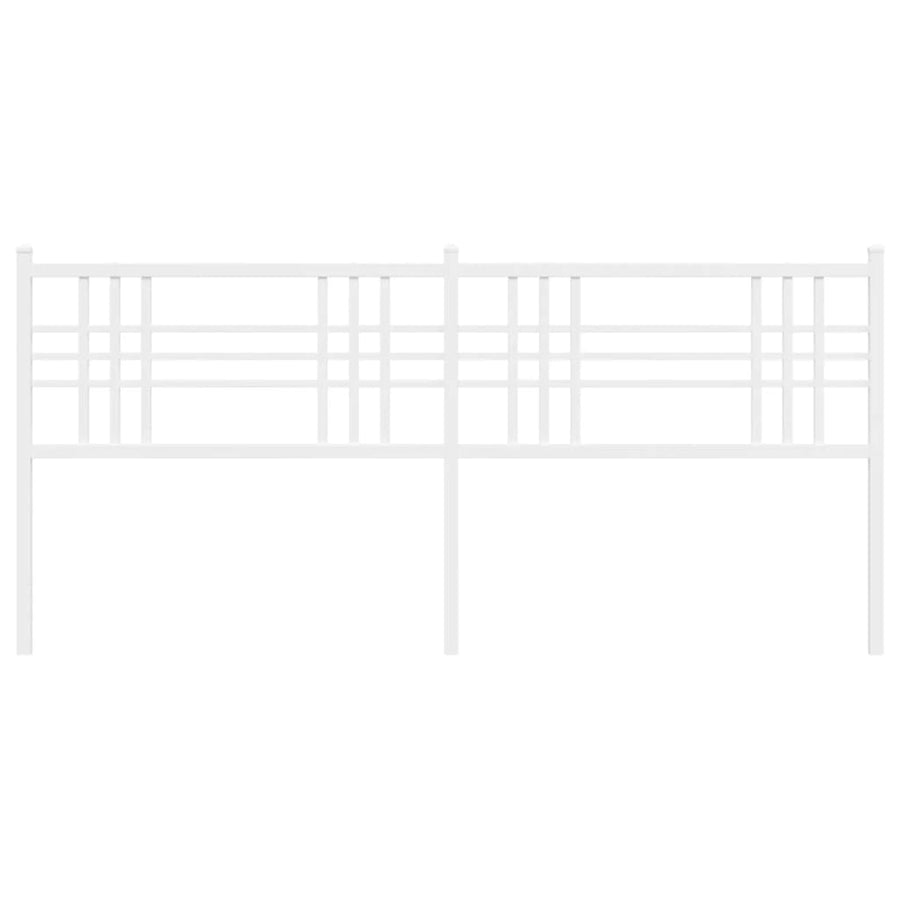 Hoofdbord 180 cm metaal wit