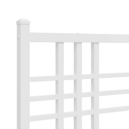 Hoofdbord 180 cm metaal wit