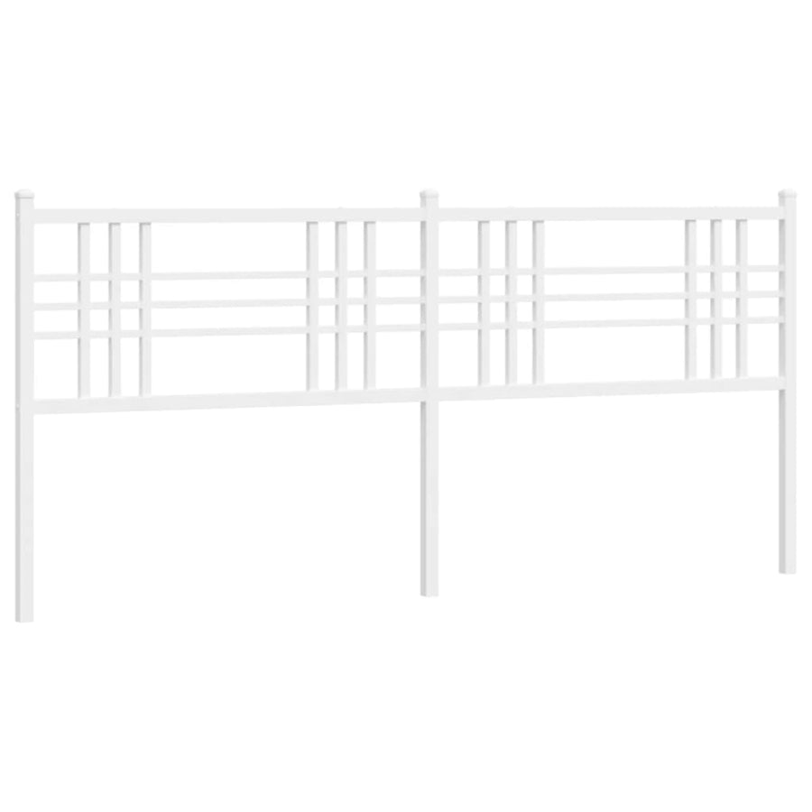 Hoofdbord 193 cm metaal wit