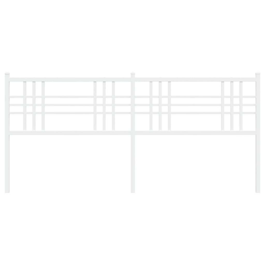 Hoofdbord 193 cm metaal wit