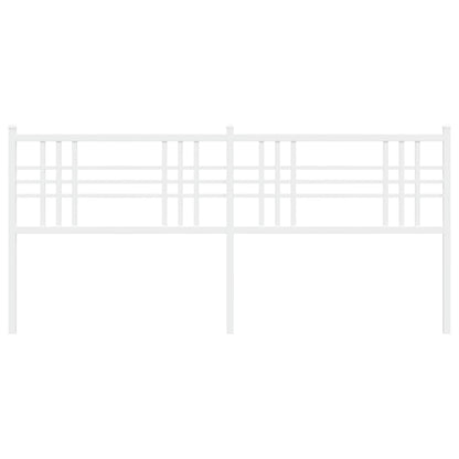 Hoofdbord 193 cm metaal wit