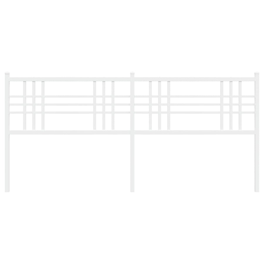 Hoofdbord 193 cm metaal wit