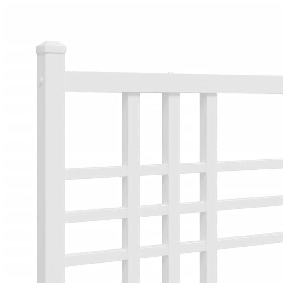 Hoofdbord 200 cm metaal wit