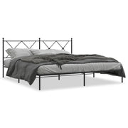 Bedframe metaal zwart 183x213 cm