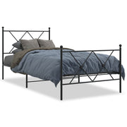 Bedframe metaal zwart 90x200 cm