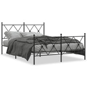 Bedframe metaal zwart 140x190 cm