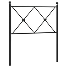Hoofdbord 75 cm metaal zwart