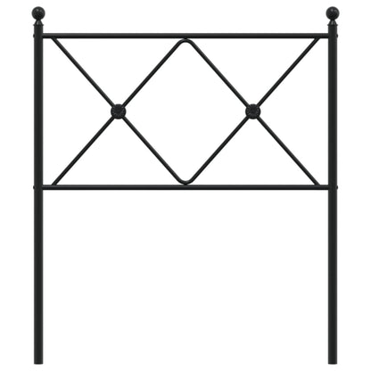 Hoofdbord 75 cm metaal zwart