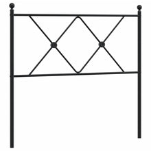 Hoofdbord 90 cm metaal zwart