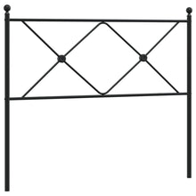 Hoofdbord 100 cm metaal zwart