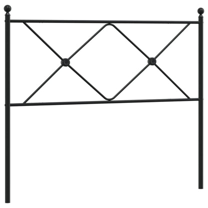 Hoofdbord 100 cm metaal zwart