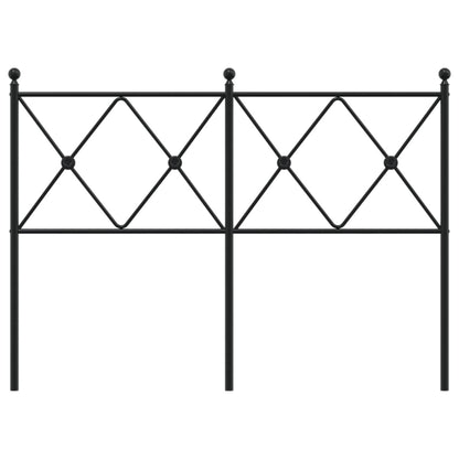 Hoofdbord 120 cm metaal zwart