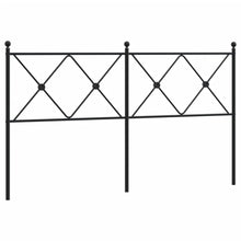Hoofdbord 160 cm metaal zwart