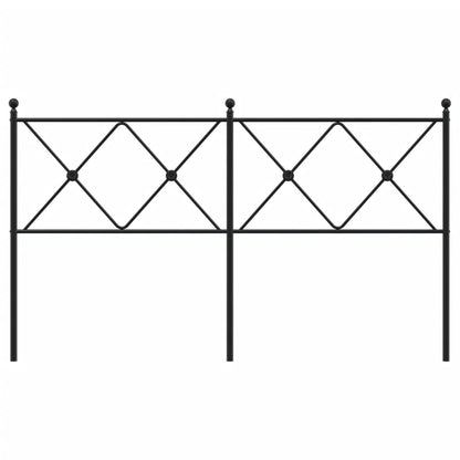 Hoofdbord 160 cm metaal zwart