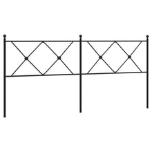 Hoofdbord 180 cm metaal zwart
