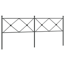 Hoofdbord 193 cm metaal zwart