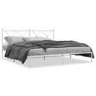 Bedframe metaal wit 180x200 cm