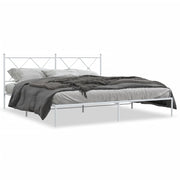 Bedframe metaal wit 183x213 cm