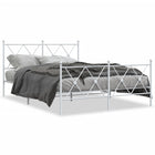 Bedframe metaal wit 140x200 cm