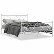 Bedframe metaal wit 140x200 cm