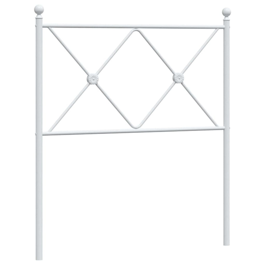 Hoofdbord 75 cm metaal wit