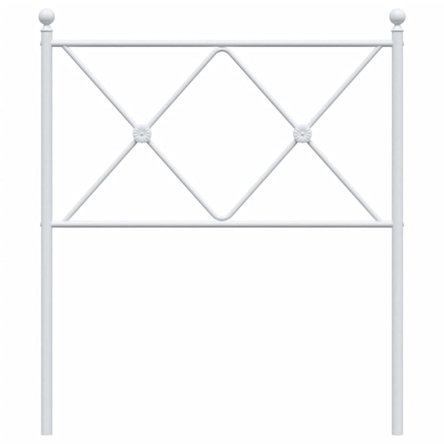 Hoofdbord 75 cm metaal wit
