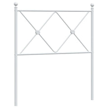 Hoofdbord 80 cm metaal wit