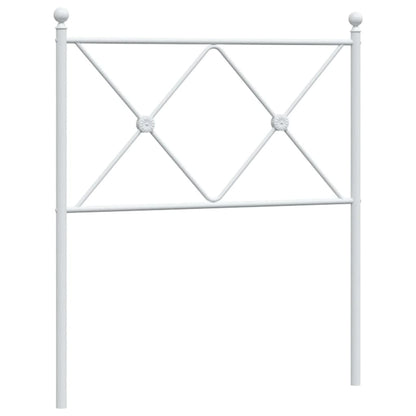 Hoofdbord 80 cm metaal wit