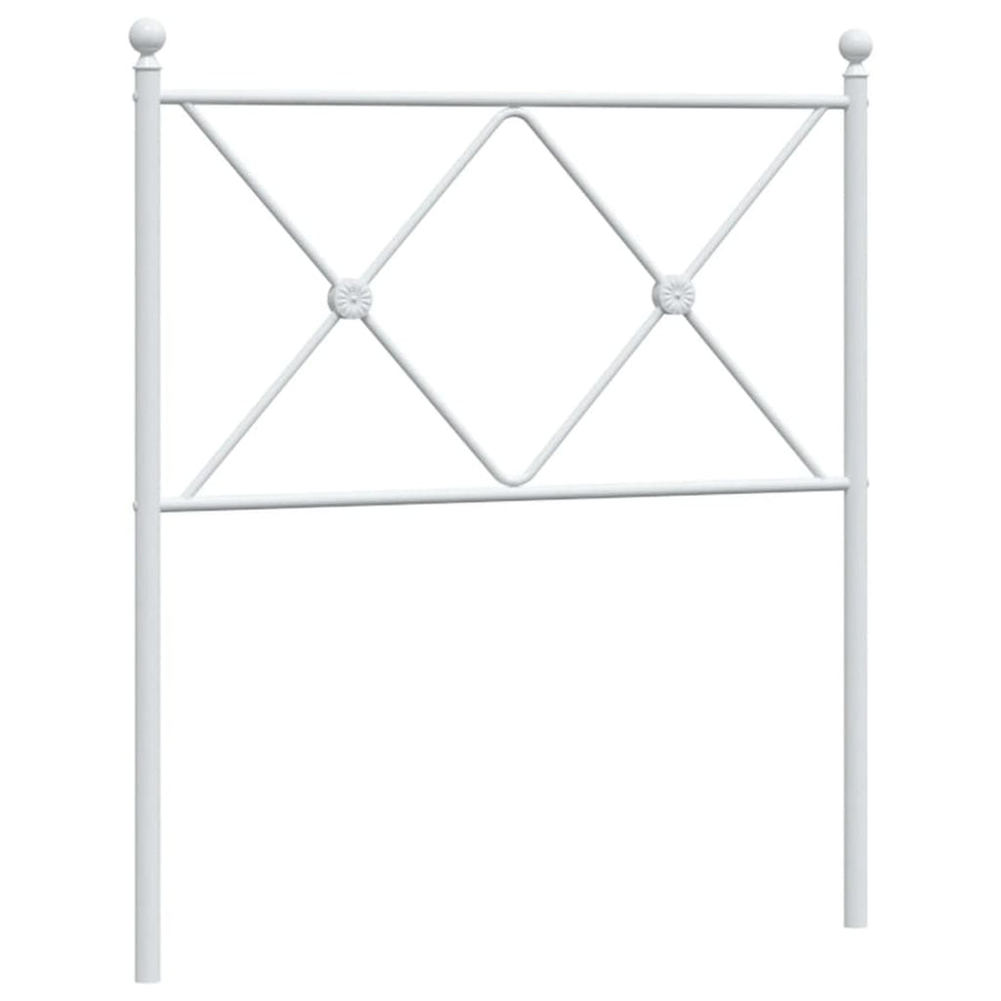 Hoofdbord 80 cm metaal wit