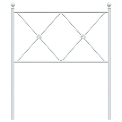Hoofdbord 80 cm metaal wit