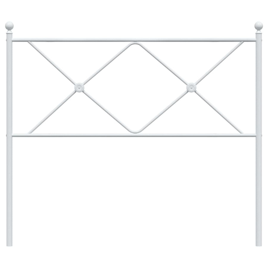 Hoofdbord 100 cm metaal wit