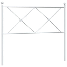 Hoofdbord 107 cm metaal wit