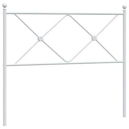 Hoofdbord 107 cm metaal wit