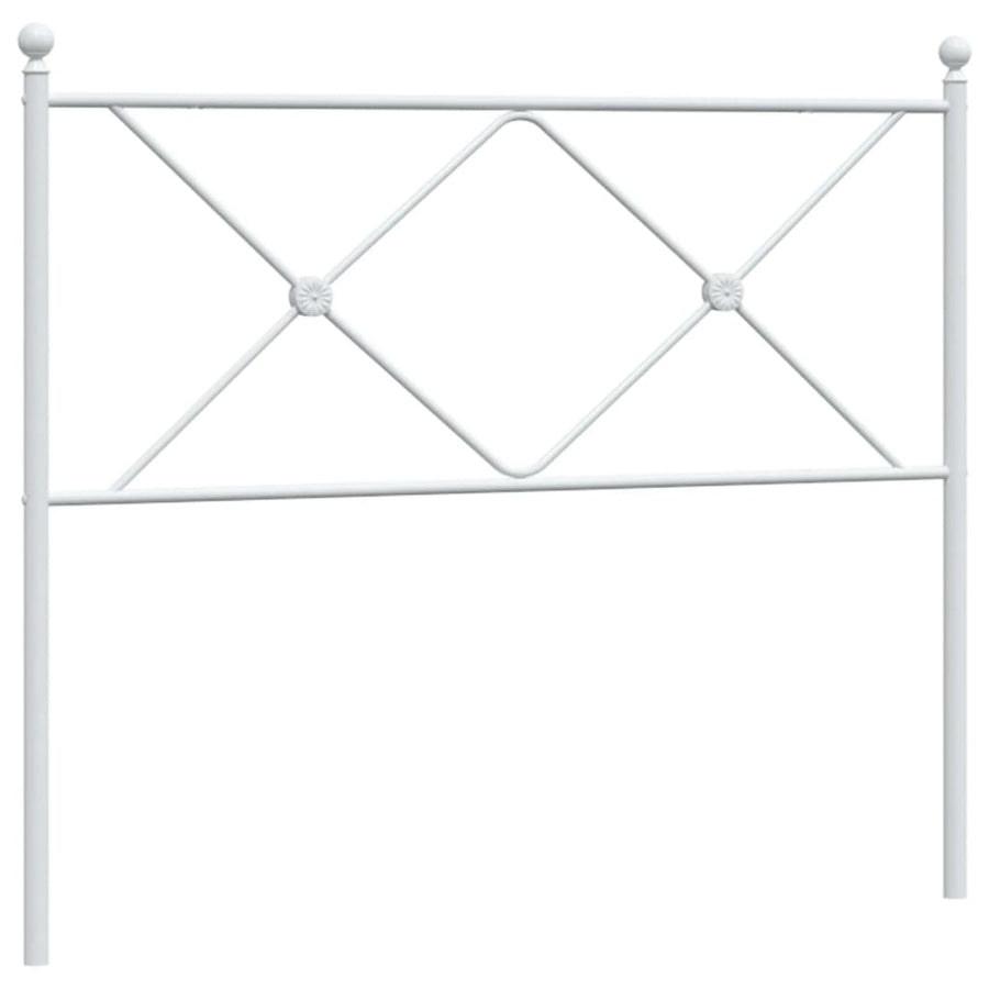 Hoofdbord 107 cm metaal wit