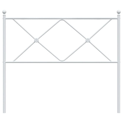 Hoofdbord 107 cm metaal wit