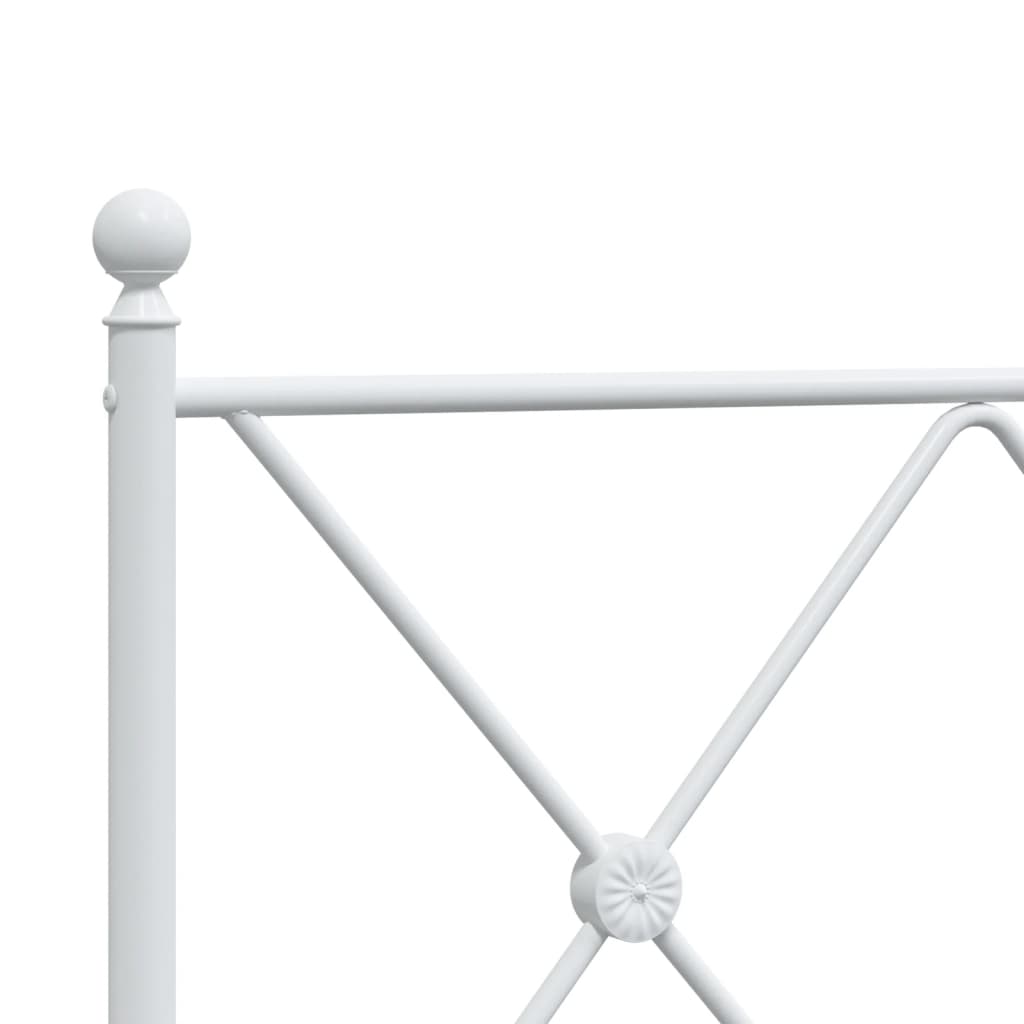 Hoofdbord 107 cm metaal wit