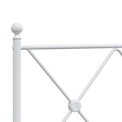 Hoofdbord 107 cm metaal wit