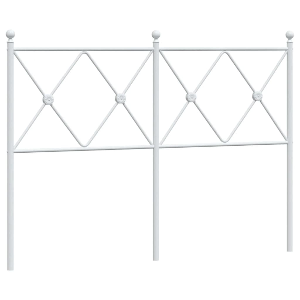 Hoofdbord 120 cm metaal wit