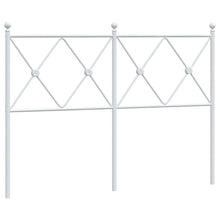 Hoofdbord 120 cm metaal wit