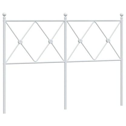 Hoofdbord 120 cm metaal wit
