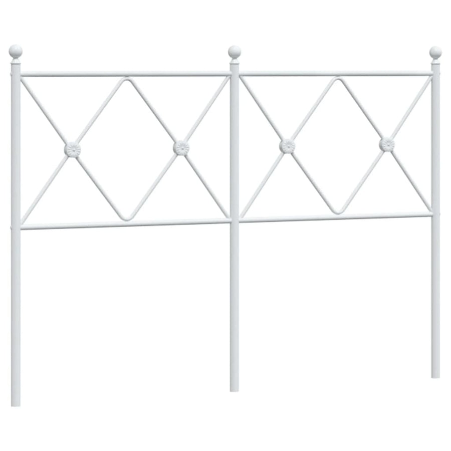 Hoofdbord 120 cm metaal wit