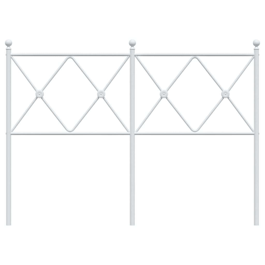 Hoofdbord 120 cm metaal wit