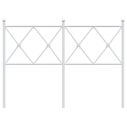 Hoofdbord 120 cm metaal wit
