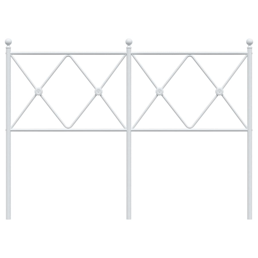 Hoofdbord 120 cm metaal wit