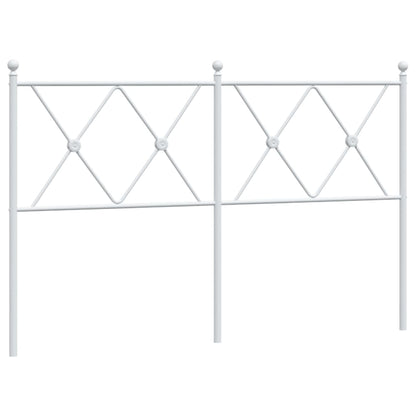 Hoofdbord 137 cm metaal wit