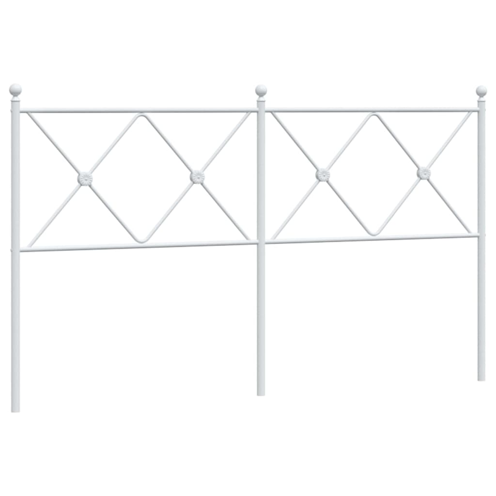 Hoofdbord 150 cm metaal wit