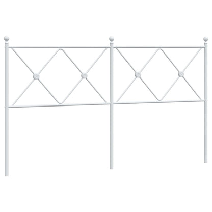 Hoofdbord 150 cm metaal wit